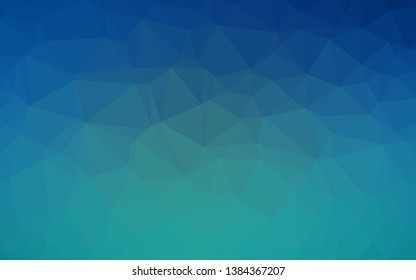 Light BLUE vector abstract polygonal texture. Creative illustration in halftone style with gradient. Completely new design for your business.