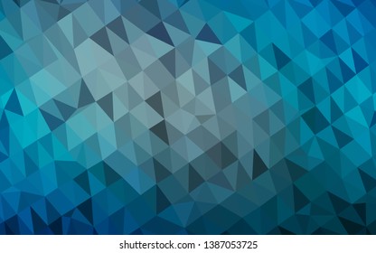 Light BLUE vector abstract polygonal layout. Colorful abstract illustration with gradient. New texture for your design.