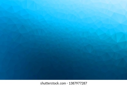 Light BLUE vector abstract polygonal cover. A completely new color illustration in a vague style. Polygonal design for your web site.