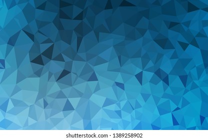Light BLUE vector abstract polygonal template. Polygonal abstract illustration with gradient. Completely new template for your banner.