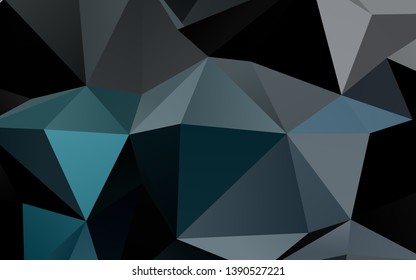 Light BLUE vector abstract polygonal texture. A sample with polygonal shapes. Template for a cell phone background.