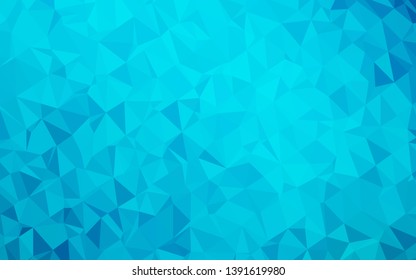 Light BLUE vector abstract polygonal texture. Geometric illustration in Origami style with gradient. Brand new style for your business design.