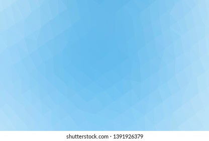 Light BLUE vector abstract polygonal cover. Colorful illustration in Origami style with gradient.  Template for a cell phone background.