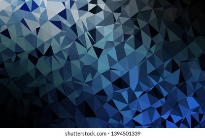 Light BLUE vector abstract polygonal cover. Colorful abstract illustration with gradient. New texture for your design.