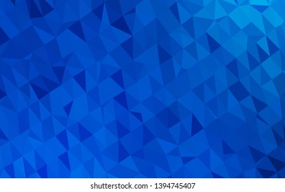 Light BLUE vector abstract polygonal cover. A completely new color illustration in a vague style. Polygonal design for your web site.