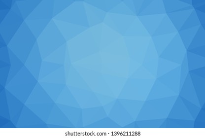 Light BLUE vector abstract polygonal layout. Geometric illustration in Origami style with gradient. Template for a cell phone background.