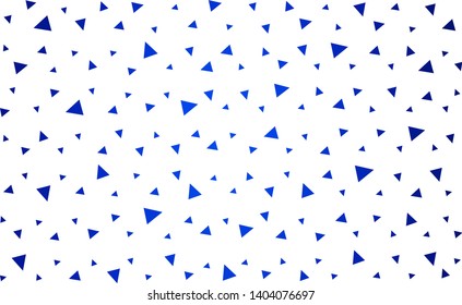 Light BLUE vector  abstract polygonal template. Colorful abstract illustration with triangles. Best triangular design for your business.