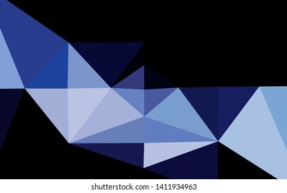 Light BLUE vector abstract polygonal layout. Shining colored illustration in a Brand new style. New texture for your design.