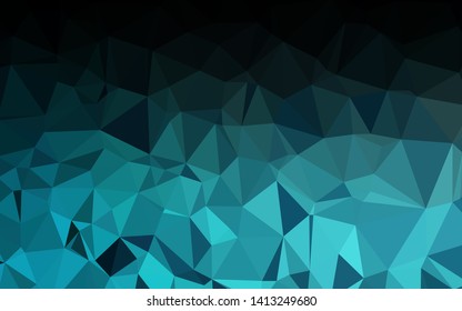 Light BLUE vector abstract polygonal layout. Geometric illustration in Origami style with gradient. Polygonal design for your web site.