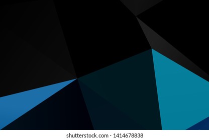 Light BLUE vector abstract polygonal layout. Brand new colorful illustration in with gradient. Polygonal design for your web site.