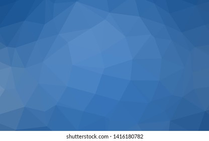 Light BLUE vector abstract polygonal cover. Glitter abstract illustration with an elegant design. Brand new design for your business.