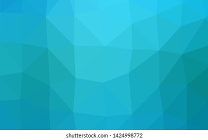 Light BLUE vector abstract polygonal layout. Modern geometrical abstract illustration with gradient. Template for your brand book.