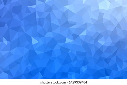 Light BLUE vector abstract polygonal background. Colorful illustration in polygonal style with gradient. Textured pattern for your backgrounds.