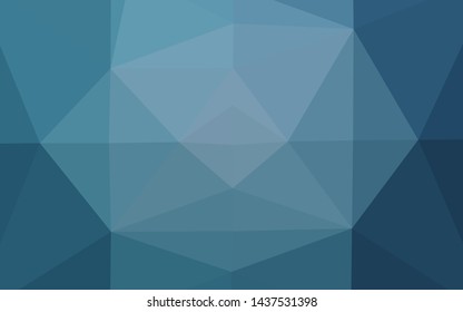 Light BLUE vector abstract polygonal layout. Geometric illustration in Origami style with gradient. Brand new design for your business.