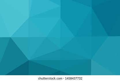 Light BLUE vector abstract polygonal cover. A vague abstract illustration with gradient. Polygonal design for your web site.