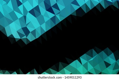 Light BLUE vector abstract polygonal layout. A completely new color illustration in a vague style. Completely new template for your business design.