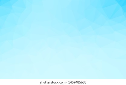 Light BLUE vector abstract polygonal texture. A completely new color illustration in a vague style. Completely new design for your business.