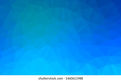 Light BLUE vector abstract polygonal texture. Colorful abstract illustration with gradient. Brand new style for your business design.