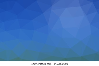 Light BLUE vector abstract polygonal layout. Creative illustration in halftone style with gradient. Polygonal design for your web site.