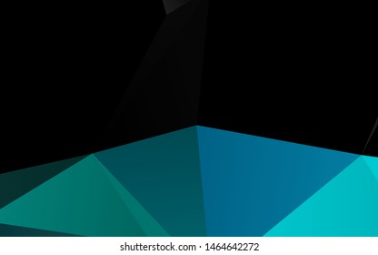 Light BLUE vector abstract polygonal cover. An elegant bright illustration with gradient. New texture for your design.