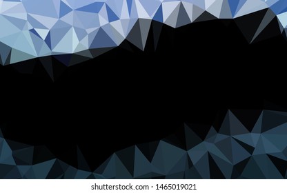 Light BLUE vector abstract polygonal layout. Colorful illustration in abstract style with gradient. Triangular pattern for your business design.