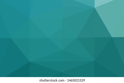 Light BLUE vector abstract polygonal texture. Creative illustration in halftone style with gradient. Triangular pattern for your business design.