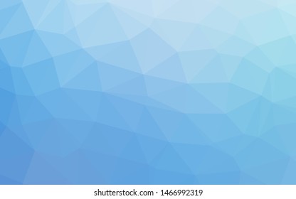 Light BLUE vector abstract polygonal layout. Creative illustration in halftone style with gradient. Brand new style for your business design.