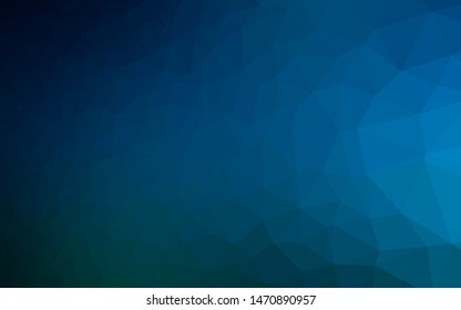 Light BLUE vector abstract polygonal cover. A completely new color illustration in a vague style. Completely new design for your business.