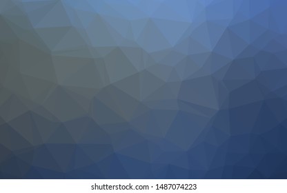 Light BLUE vector abstract polygonal layout. A sample with polygonal shapes. Completely new template for your business design.