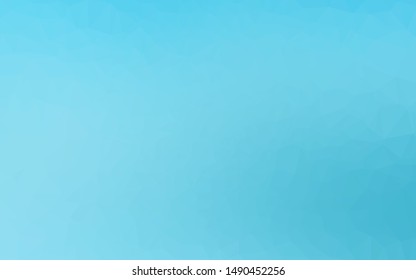 Light BLUE vector abstract polygonal cover. Shining illustration, which consist of triangles. Brand new style for your business design.
