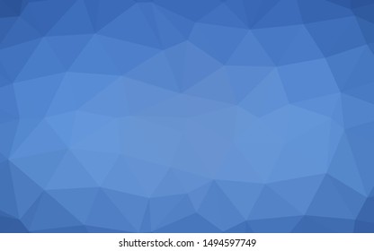 Light BLUE vector abstract polygonal cover. Colorful illustration in Origami style with gradient.  Completely new template for your business design.