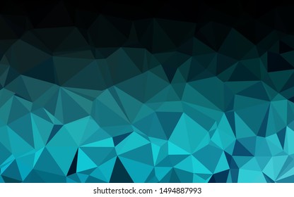 Light BLUE vector abstract polygonal cover. A completely new color illustration in a vague style. Completely new template for your business design.