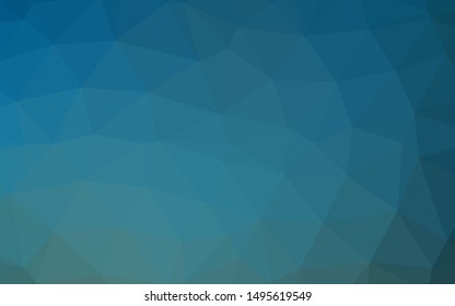 Light BLUE vector abstract polygonal cover. Shining colored illustration in a Brand new style. Polygonal design for your web site.
