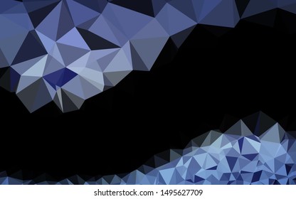 Light BLUE vector abstract polygonal layout. Triangular geometric sample with gradient.  New texture for your design.