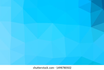 Light BLUE vector abstract polygonal layout. Brand new colorful illustration in with gradient. Template for your brand book.