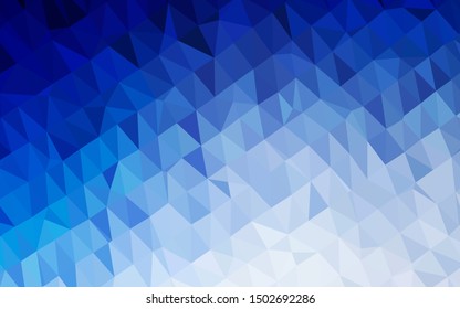 Light BLUE vector abstract polygonal texture. Colorful illustration in abstract style with gradient. New texture for your design.