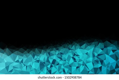 Light BLUE vector abstract polygonal texture. Triangular geometric sample with gradient.  Polygonal design for your web site.