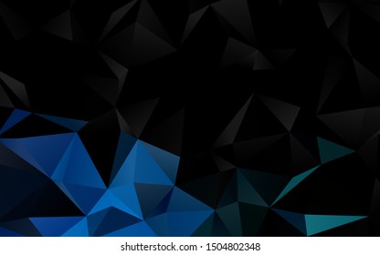 Light BLUE vector abstract polygonal texture. Colorful abstract illustration with gradient. Elegant pattern for a brand book.