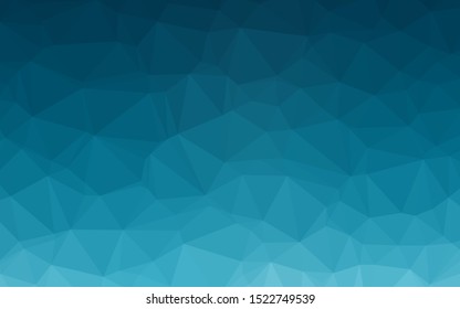 Light BLUE vector abstract polygonal texture. A completely new color illustration in a vague style. Template for a cell phone background.