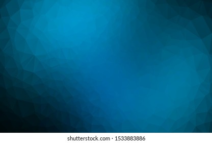 Light BLUE vector abstract polygonal cover. Colorful abstract illustration with gradient. A completely new design for your business.