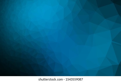 Light BLUE vector abstract polygonal layout. Brand new colorful illustration in with gradient. Polygonal design for your web site.