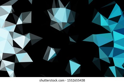 Light BLUE vector abstract polygonal cover. Colorful illustration in Origami style with gradient.  Elegant pattern for a brand book.