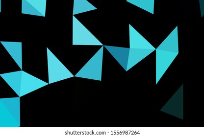 Light BLUE vector abstract polygonal layout. Modern geometrical abstract illustration with gradient. Brand new design for your business.