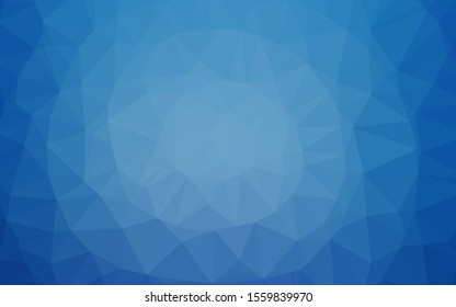 Light BLUE vector abstract polygonal layout. Creative illustration in halftone style with gradient. Completely new design for your business.