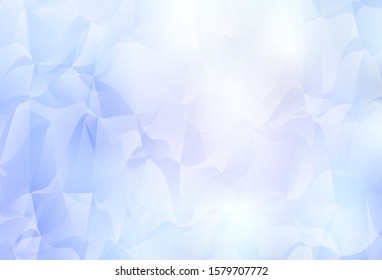 Light BLUE vector abstract polygonal template. Shining polygonal illustration, which consist of triangles. Textured pattern for your backgrounds.