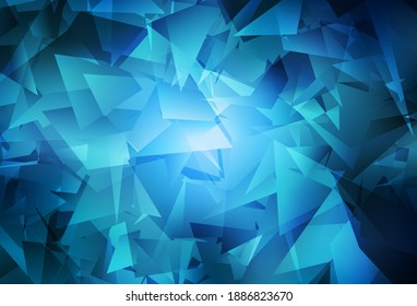 HellbLAUE, abstraktes polygonales Muster. Ein Muster mit polygonalen Formen. Komplett neue Vorlage für Ihr Banner.