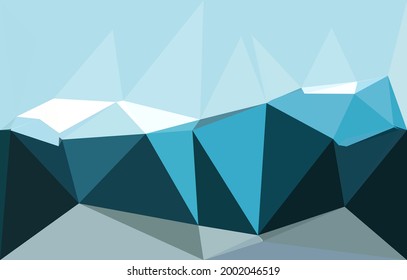 Light BLUE vector abstract polygonal layout. An elegant bright illustration with gradient. Triangular pattern for your business design