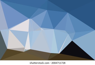 Light BLUE vector abstract polygonal layout. An elegant bright illustration with gradient. Triangular pattern for your business design