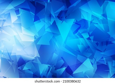 Patrón poligonal abstracto del vector BLUE claro. Ilustración colorida de estilo poligonal con gradiente. Patrón para el fondo de un libro de marca.