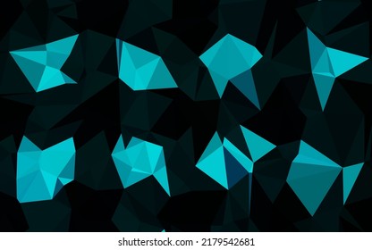 Light BLUE vector abstract polygonal cover. Shining colored illustration in a Brand new style. Completely new template for your business design.